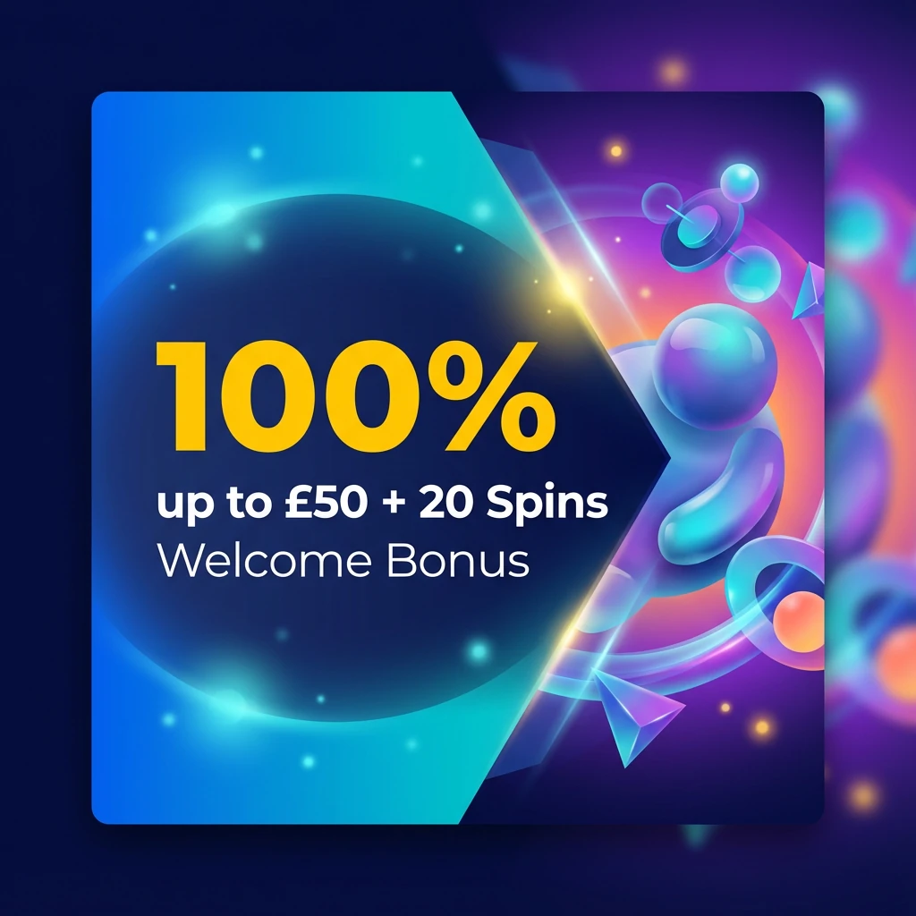 100% up to £50 + 20 Spins Welcome Bonus